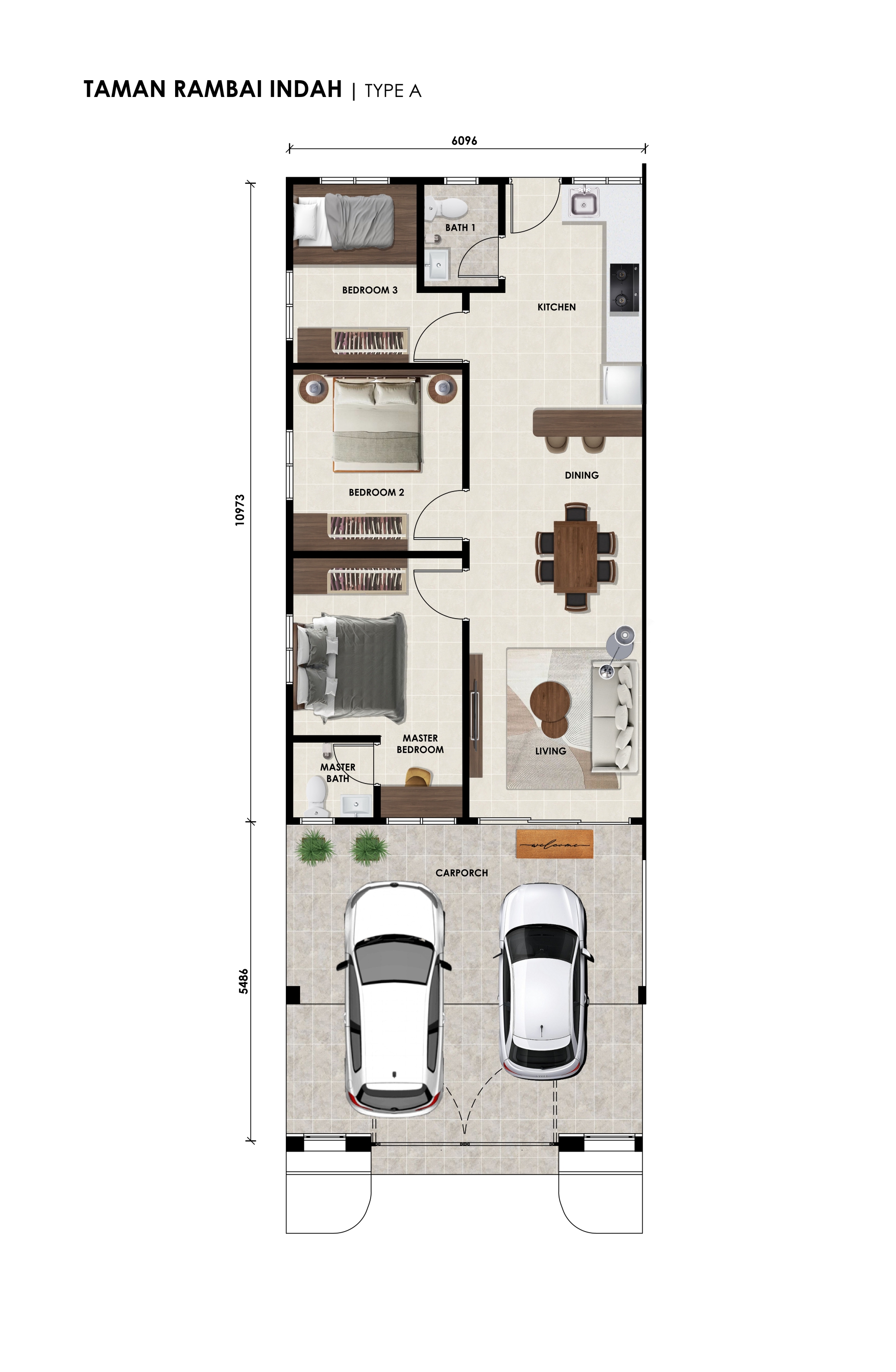 Type A floor plan