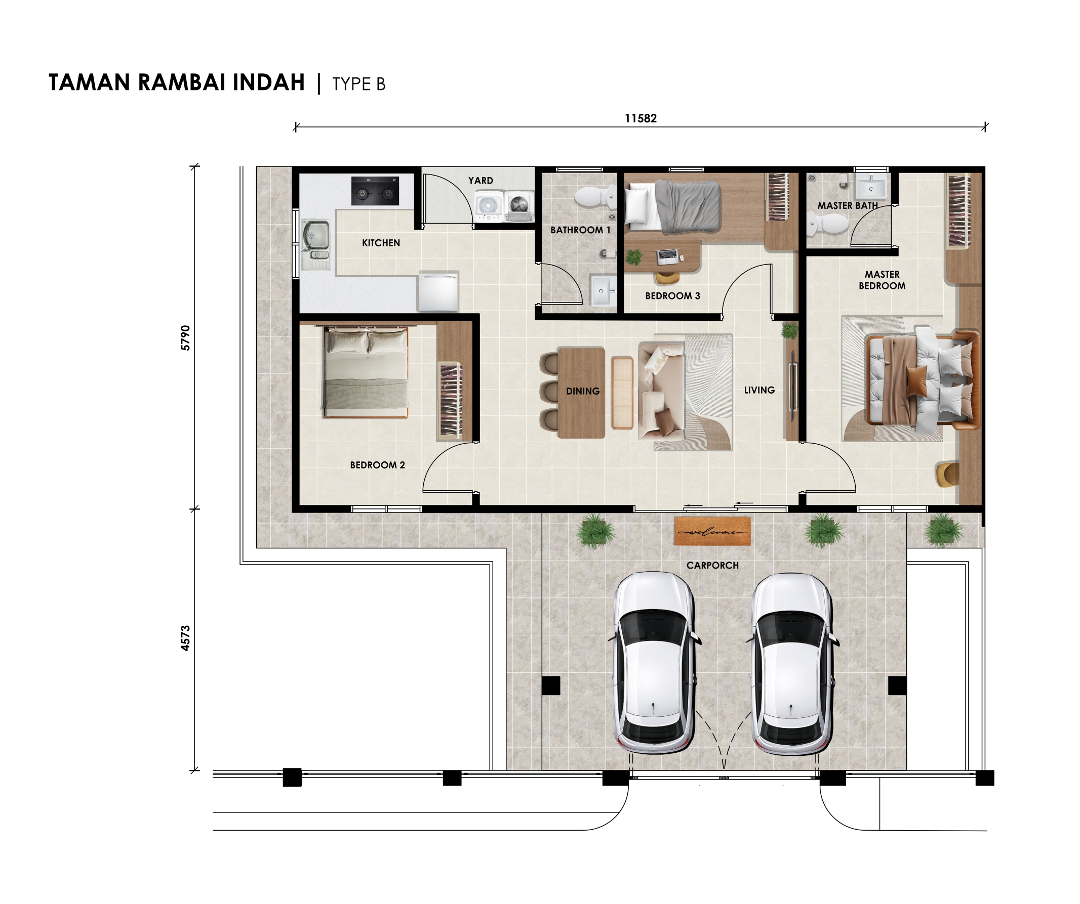 Type B floor plan