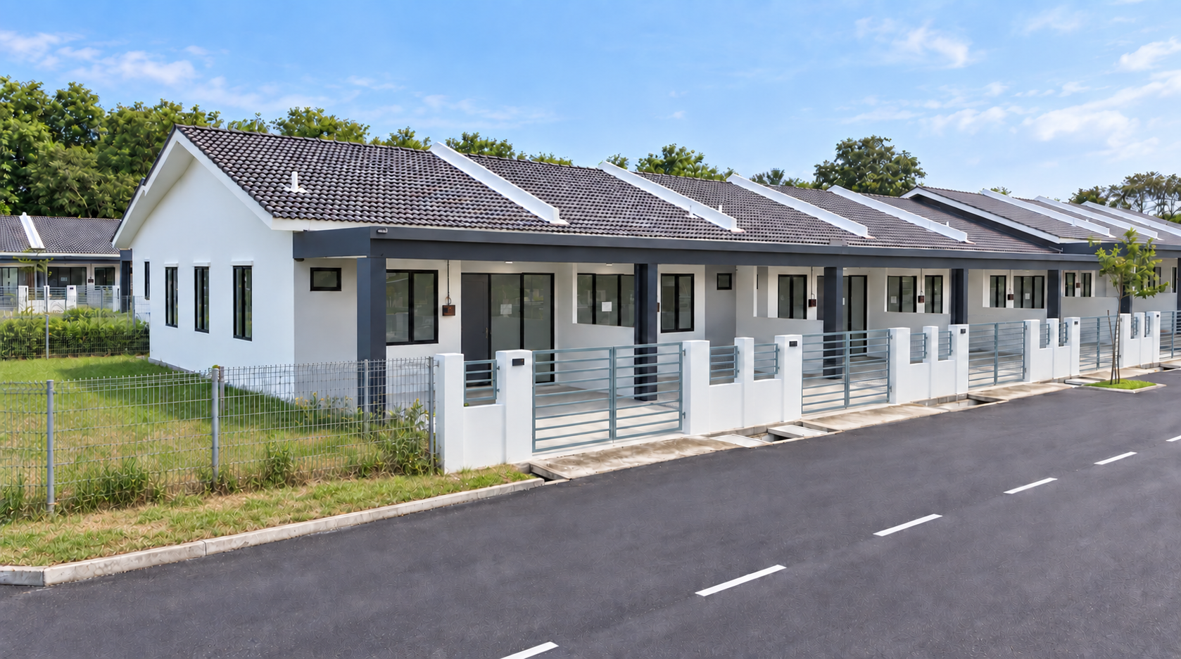 Corner lot house at Rambai Greens - actual site photo